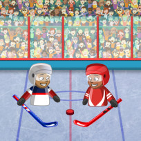 Play Puppet Hockey Battle now!