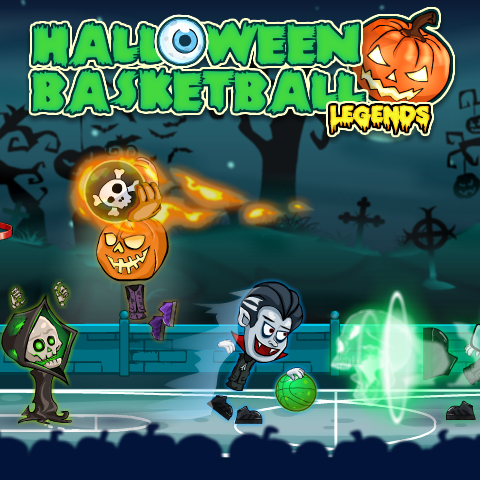 Play Halloween Basketball Legends on Baseball 9